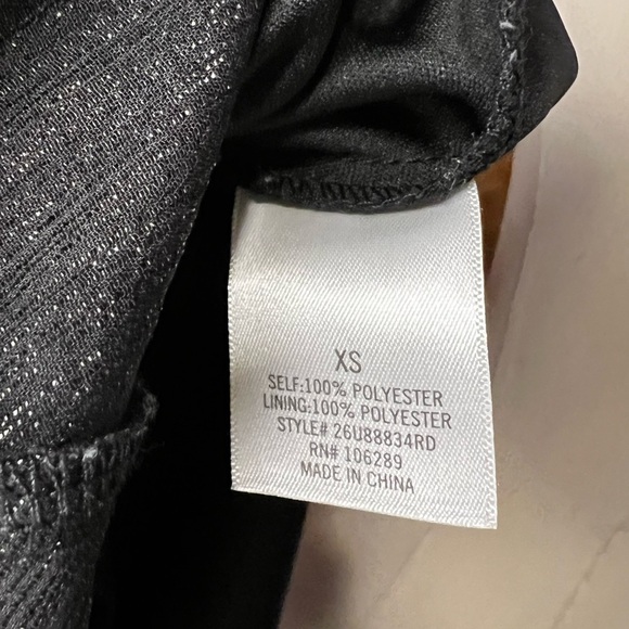 Francesca’s Collections Mi Ami Tate Metallic Godet Dress Size XS - Picture 7 of 7